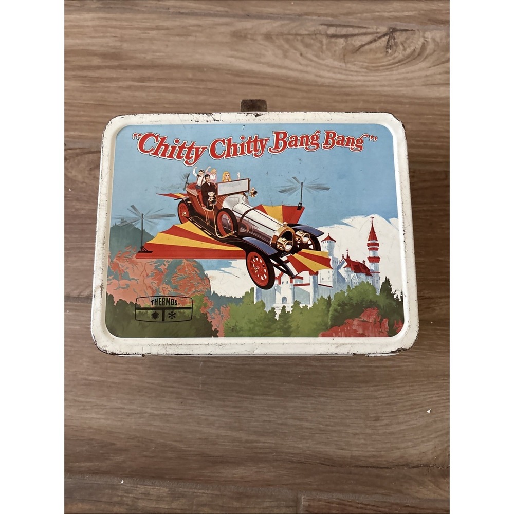 Vintage Metal Lunchbox for Chitty Chitty Bang Bang - No Thermos - 1968